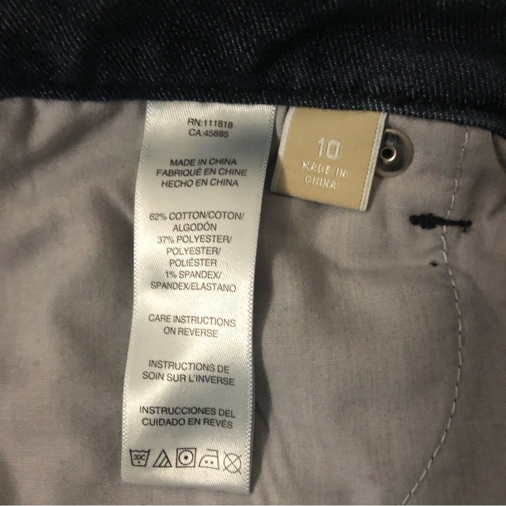 Michael Kors Jeans Womens dark Mid Rise Denim Zip Up Size 10 - Picture 4 of 6